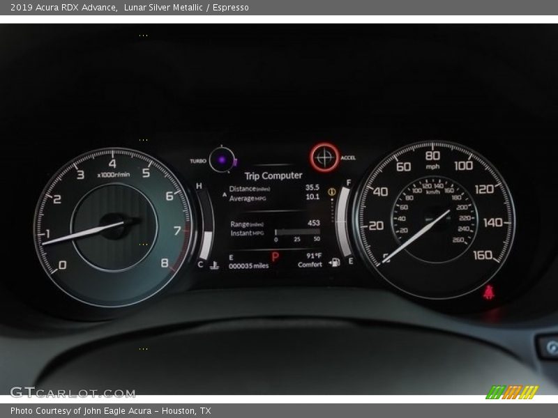 Lunar Silver Metallic / Espresso 2019 Acura RDX Advance