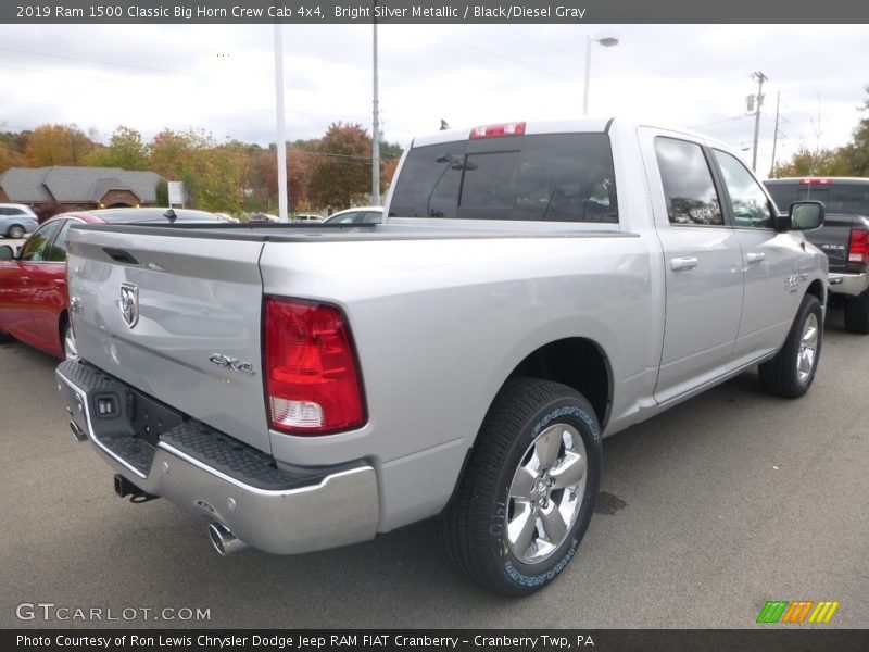 Bright Silver Metallic / Black/Diesel Gray 2019 Ram 1500 Classic Big Horn Crew Cab 4x4