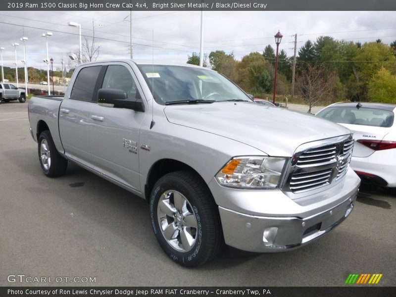 Bright Silver Metallic / Black/Diesel Gray 2019 Ram 1500 Classic Big Horn Crew Cab 4x4