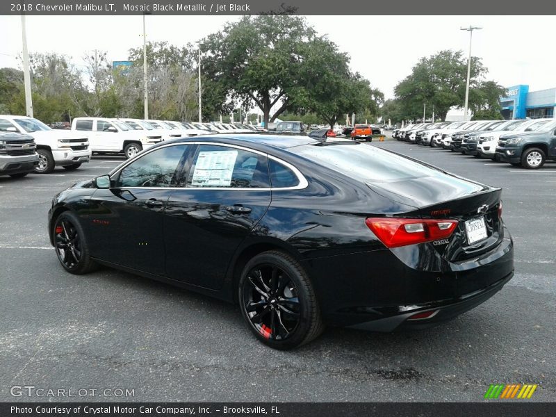Mosaic Black Metallic / Jet Black 2018 Chevrolet Malibu LT