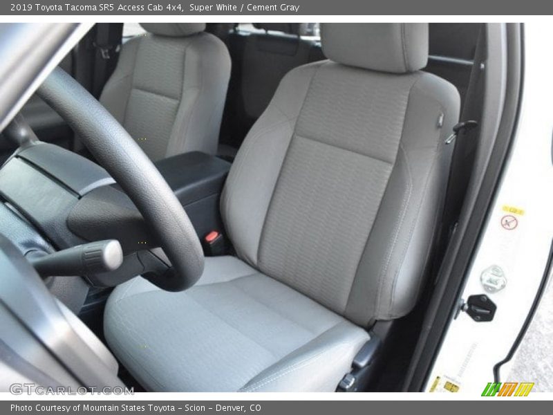 Super White / Cement Gray 2019 Toyota Tacoma SR5 Access Cab 4x4