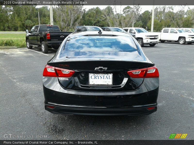 Mosaic Black Metallic / Jet Black 2018 Chevrolet Malibu LT