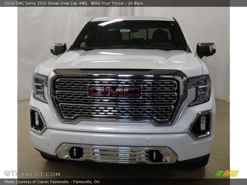 White Frost Tricoat / Jet Black 2019 GMC Sierra 1500 Denali Crew Cab 4WD