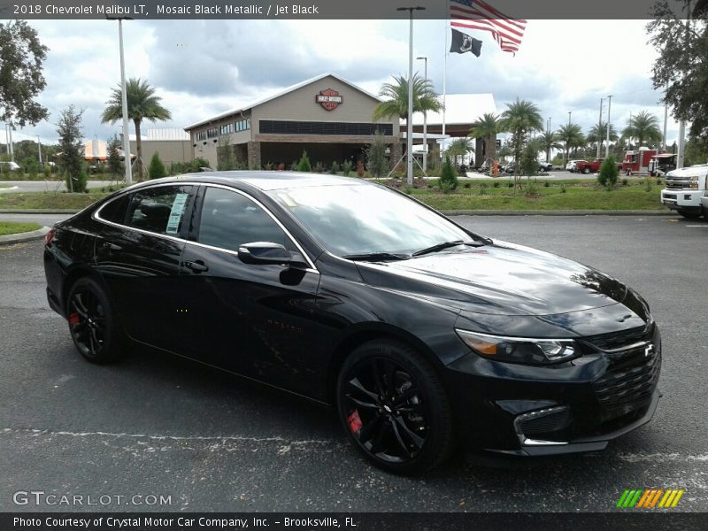 Mosaic Black Metallic / Jet Black 2018 Chevrolet Malibu LT