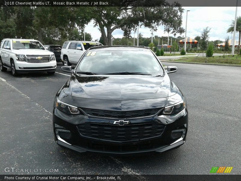 Mosaic Black Metallic / Jet Black 2018 Chevrolet Malibu LT
