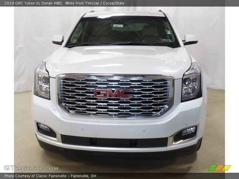 White Frost Tintcoat / Cocoa/Shale 2019 GMC Yukon XL Denali 4WD