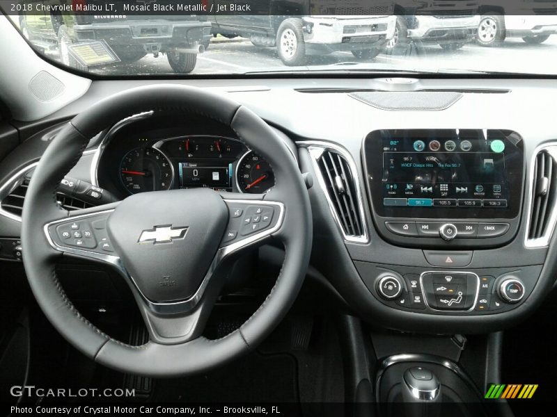 Mosaic Black Metallic / Jet Black 2018 Chevrolet Malibu LT