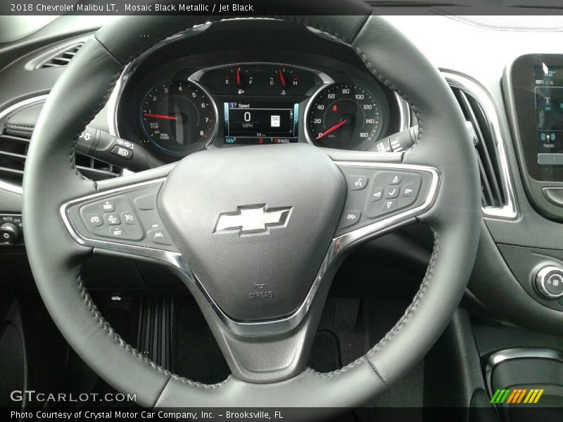 Mosaic Black Metallic / Jet Black 2018 Chevrolet Malibu LT