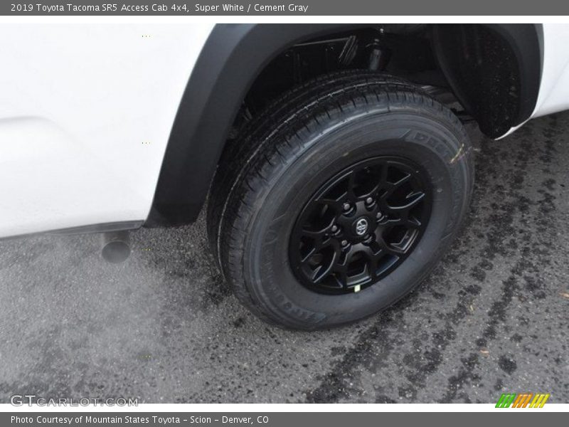 Super White / Cement Gray 2019 Toyota Tacoma SR5 Access Cab 4x4