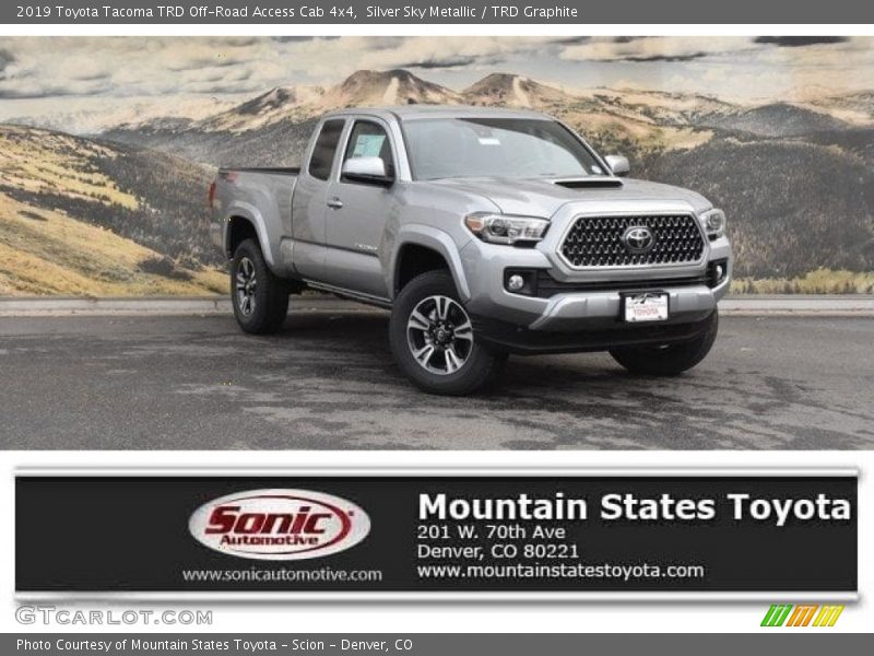 Silver Sky Metallic / TRD Graphite 2019 Toyota Tacoma TRD Off-Road Access Cab 4x4