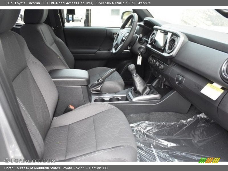 Front Seat of 2019 Tacoma TRD Off-Road Access Cab 4x4
