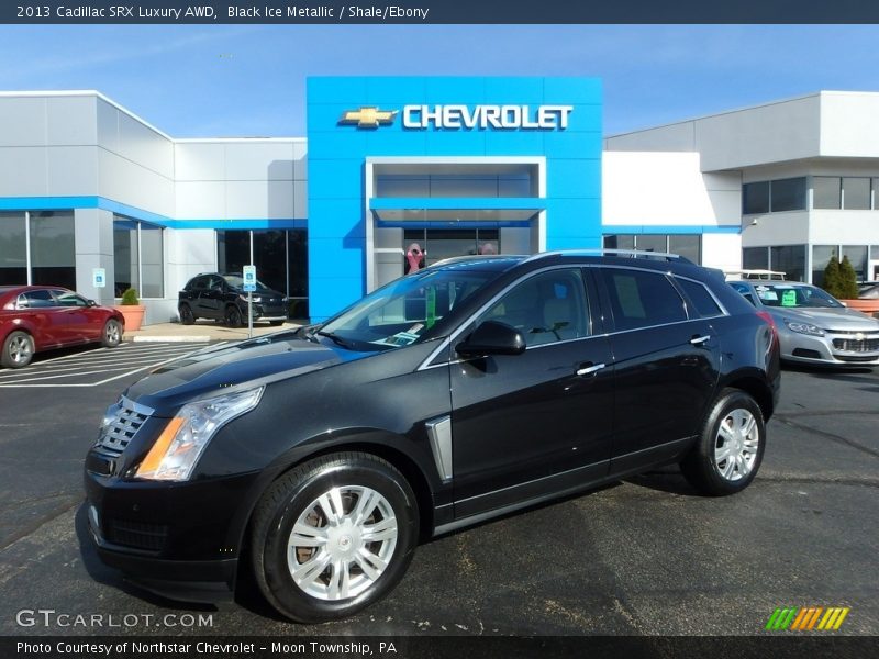 Black Ice Metallic / Shale/Ebony 2013 Cadillac SRX Luxury AWD