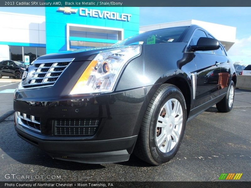 Black Ice Metallic / Shale/Ebony 2013 Cadillac SRX Luxury AWD
