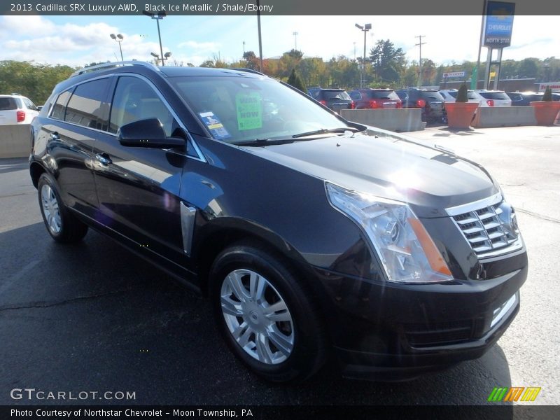 Black Ice Metallic / Shale/Ebony 2013 Cadillac SRX Luxury AWD