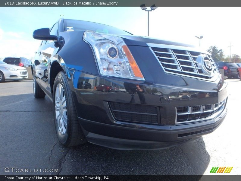 Black Ice Metallic / Shale/Ebony 2013 Cadillac SRX Luxury AWD