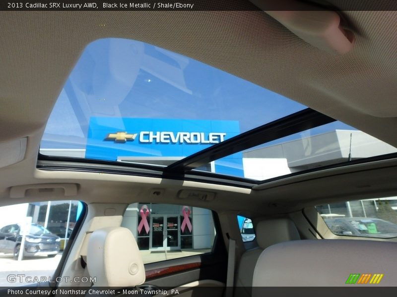 Black Ice Metallic / Shale/Ebony 2013 Cadillac SRX Luxury AWD