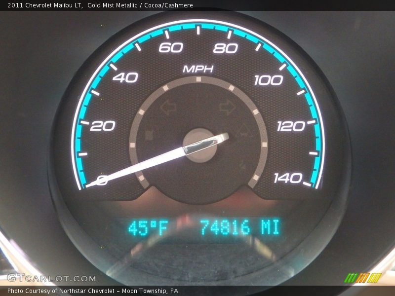 Gold Mist Metallic / Cocoa/Cashmere 2011 Chevrolet Malibu LT