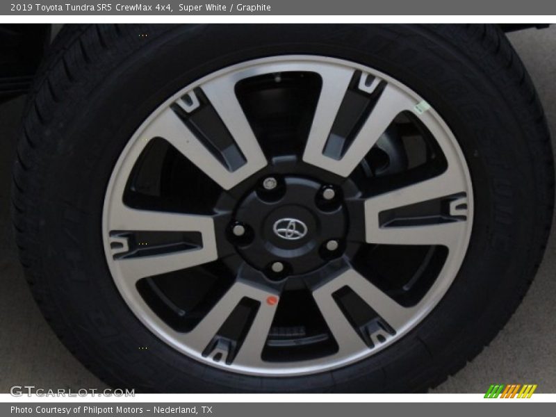 Super White / Graphite 2019 Toyota Tundra SR5 CrewMax 4x4