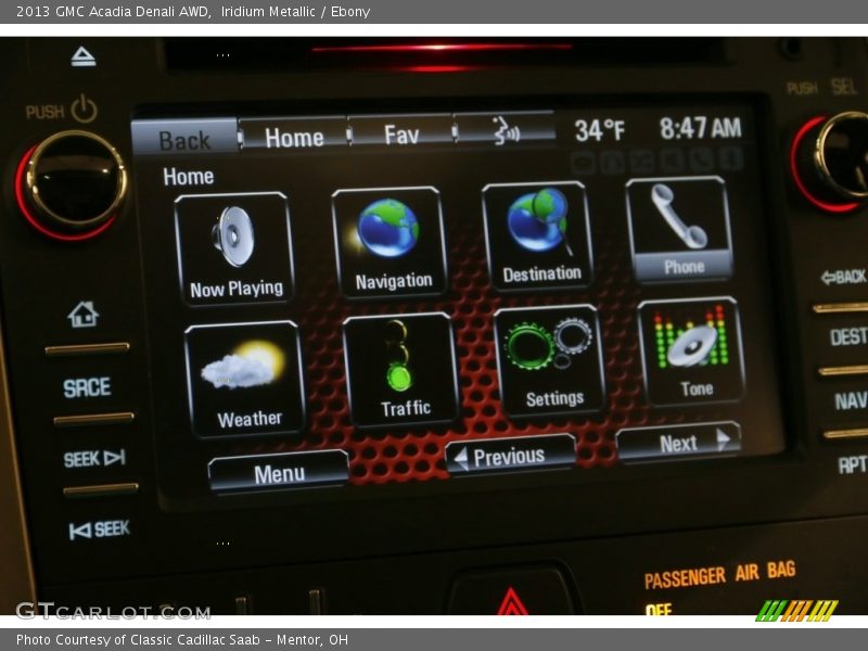 Iridium Metallic / Ebony 2013 GMC Acadia Denali AWD