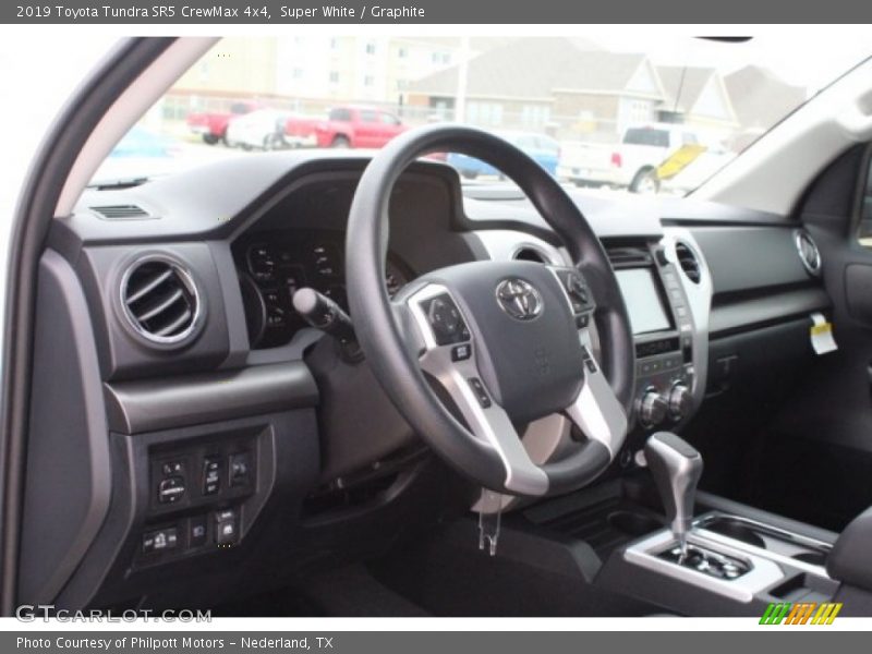 Super White / Graphite 2019 Toyota Tundra SR5 CrewMax 4x4