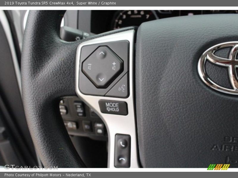 Super White / Graphite 2019 Toyota Tundra SR5 CrewMax 4x4