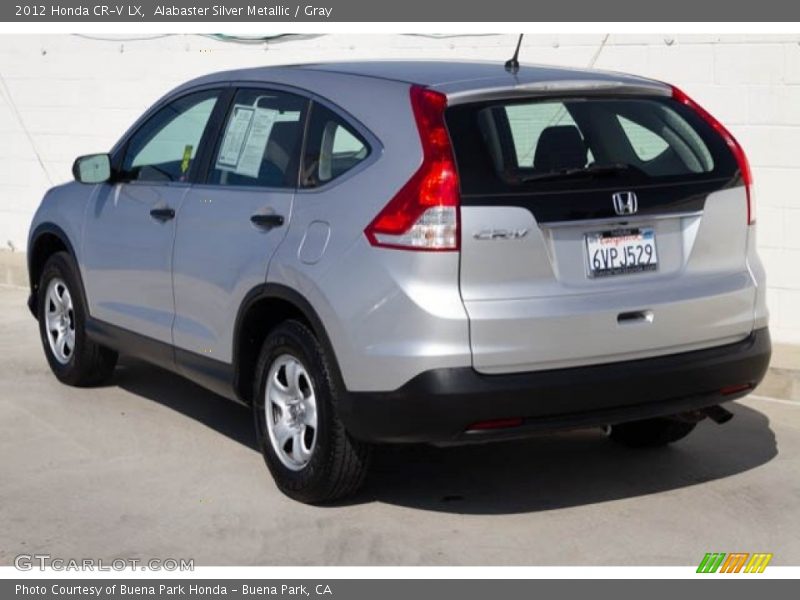 Alabaster Silver Metallic / Gray 2012 Honda CR-V LX