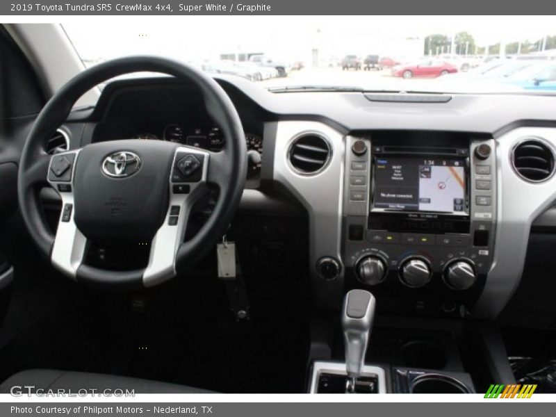 Super White / Graphite 2019 Toyota Tundra SR5 CrewMax 4x4