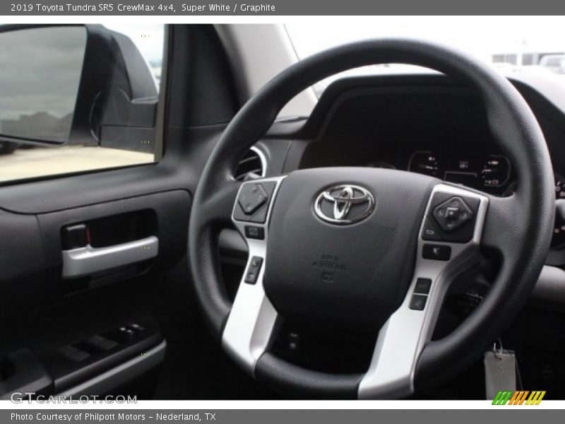 Super White / Graphite 2019 Toyota Tundra SR5 CrewMax 4x4