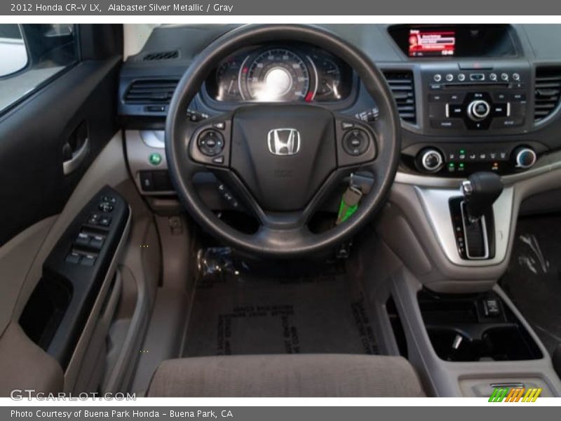 Alabaster Silver Metallic / Gray 2012 Honda CR-V LX