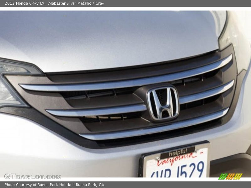 Alabaster Silver Metallic / Gray 2012 Honda CR-V LX