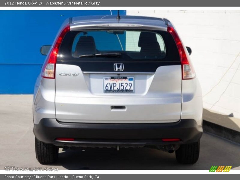 Alabaster Silver Metallic / Gray 2012 Honda CR-V LX
