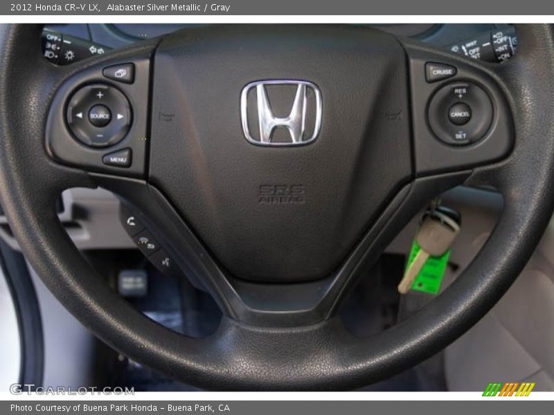 Alabaster Silver Metallic / Gray 2012 Honda CR-V LX