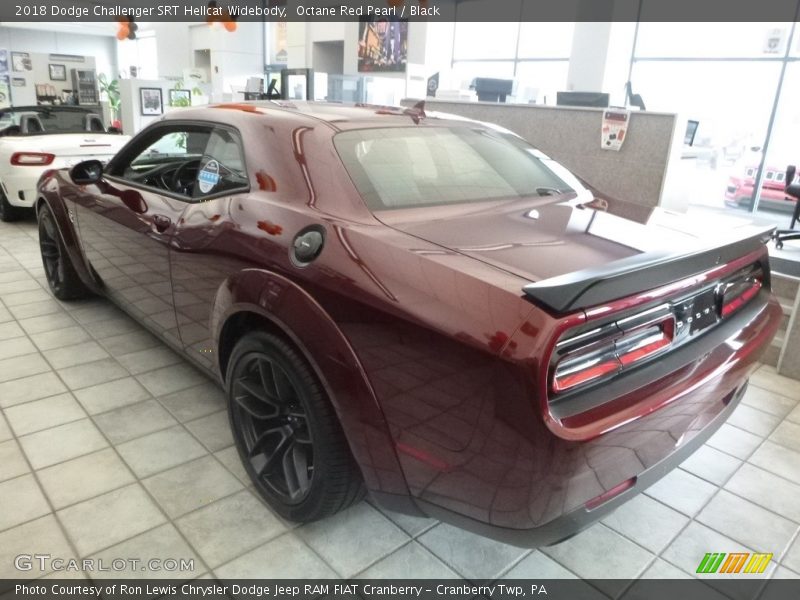 Octane Red Pearl / Black 2018 Dodge Challenger SRT Hellcat Widebody
