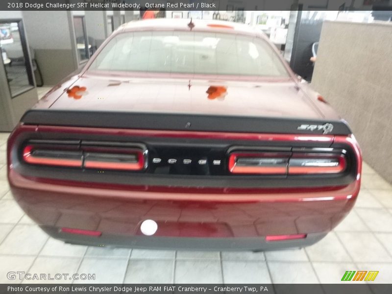 Octane Red Pearl / Black 2018 Dodge Challenger SRT Hellcat Widebody