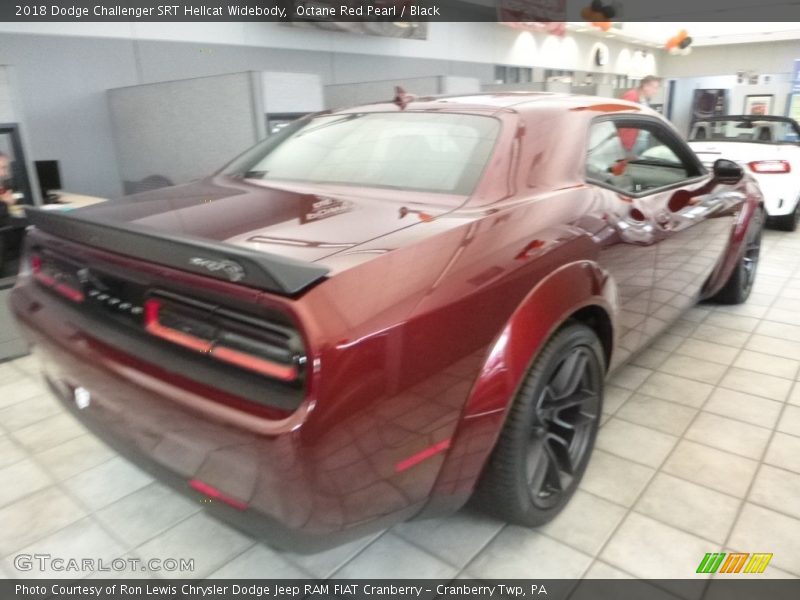 Octane Red Pearl / Black 2018 Dodge Challenger SRT Hellcat Widebody