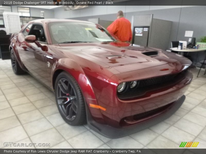Octane Red Pearl / Black 2018 Dodge Challenger SRT Hellcat Widebody