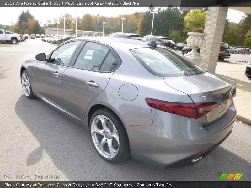 Stromboli Gray Metallic / Black/Ice 2019 Alfa Romeo Giulia Ti Sport AWD