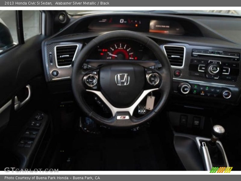 Alabaster Silver Metallic / Black 2013 Honda Civic Si Sedan