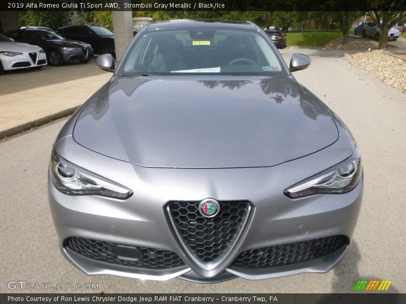 Stromboli Gray Metallic / Black/Ice 2019 Alfa Romeo Giulia Ti Sport AWD