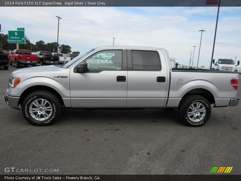 Ingot Silver / Steel Grey 2014 Ford F150 XLT SuperCrew
