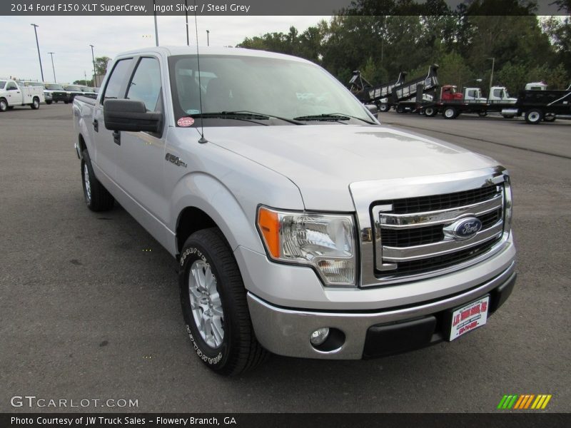 Ingot Silver / Steel Grey 2014 Ford F150 XLT SuperCrew
