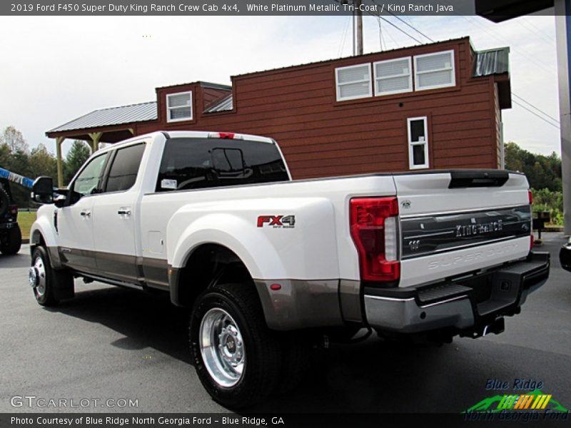 White Platinum Metallic Tri-Coat / King Ranch Java 2019 Ford F450 Super Duty King Ranch Crew Cab 4x4
