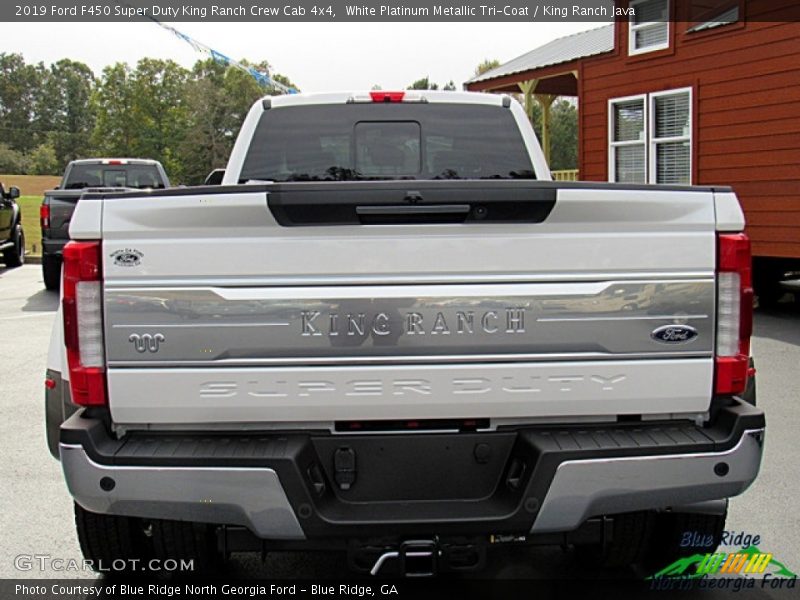 White Platinum Metallic Tri-Coat / King Ranch Java 2019 Ford F450 Super Duty King Ranch Crew Cab 4x4