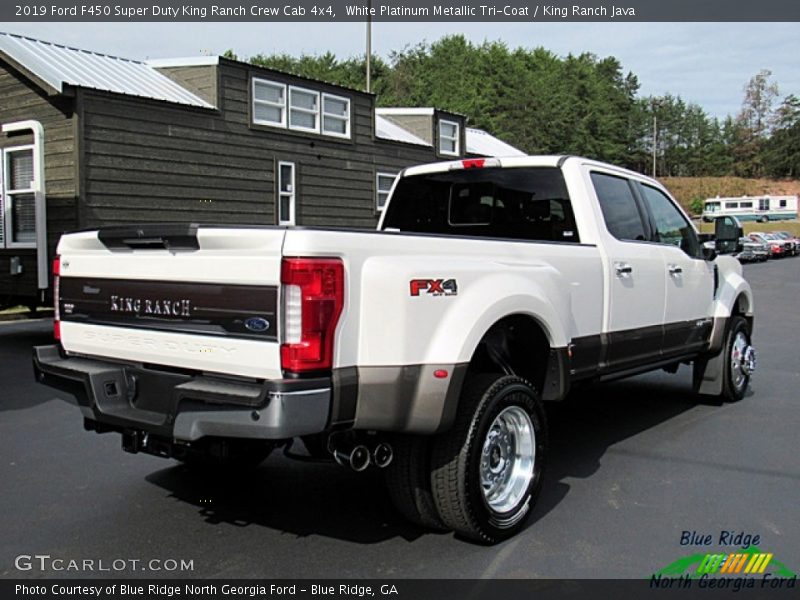 White Platinum Metallic Tri-Coat / King Ranch Java 2019 Ford F450 Super Duty King Ranch Crew Cab 4x4