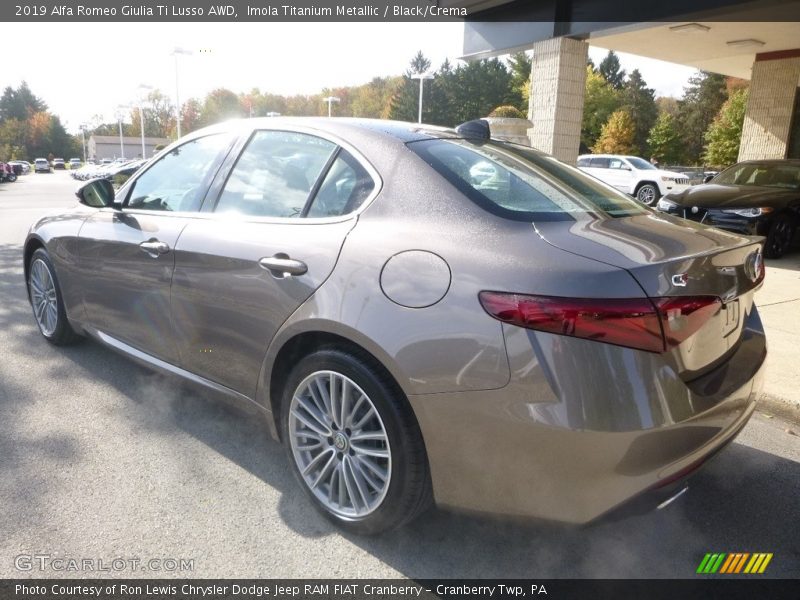 Imola Titanium Metallic / Black/Crema 2019 Alfa Romeo Giulia Ti Lusso AWD