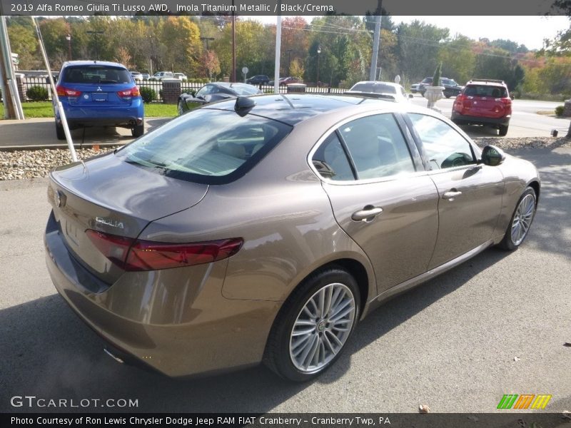 Imola Titanium Metallic / Black/Crema 2019 Alfa Romeo Giulia Ti Lusso AWD