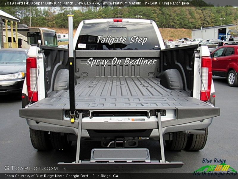 White Platinum Metallic Tri-Coat / King Ranch Java 2019 Ford F450 Super Duty King Ranch Crew Cab 4x4
