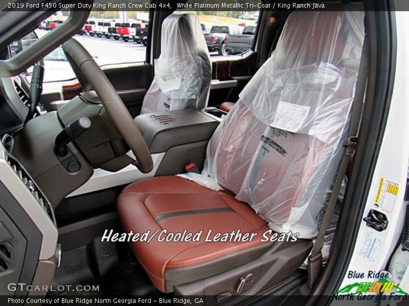 White Platinum Metallic Tri-Coat / King Ranch Java 2019 Ford F450 Super Duty King Ranch Crew Cab 4x4
