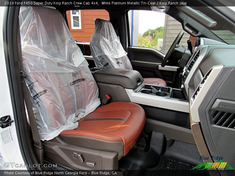 White Platinum Metallic Tri-Coat / King Ranch Java 2019 Ford F450 Super Duty King Ranch Crew Cab 4x4