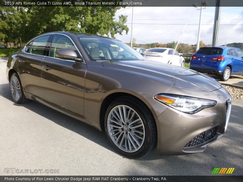Imola Titanium Metallic / Black/Crema 2019 Alfa Romeo Giulia Ti Lusso AWD